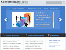 Tablet Screenshot of consultoriaretorno.com.br